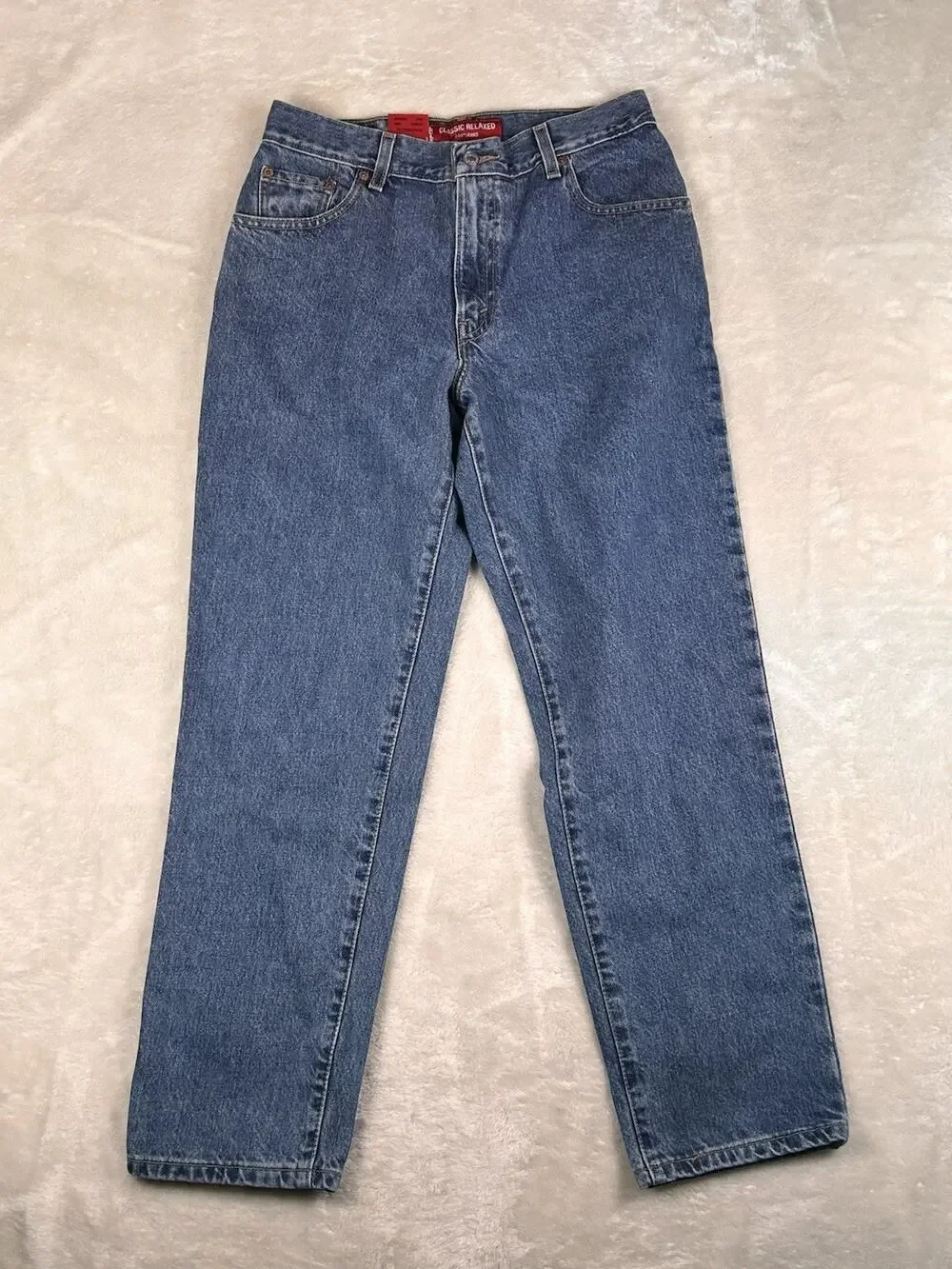 Women’s Levis 550 Jeans Classic Relaxed Fit Misses Size 10 Long Y2K Vtg 30”